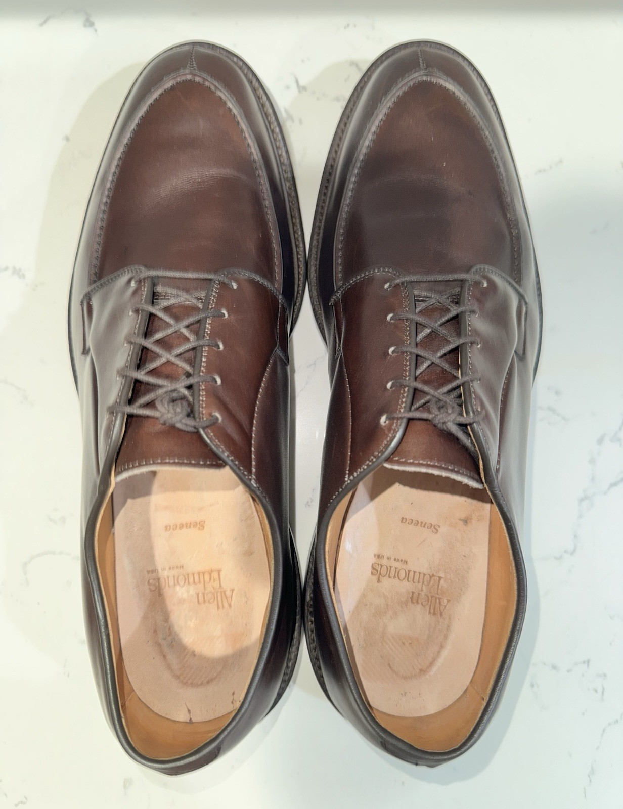 Allen Edmonds Seneca Brown Split Toe Derby Bluche… - image 13