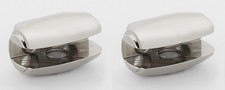 Alno A6650-PN Royale Bath Glass Shelf Brackets Only Polished Nickel