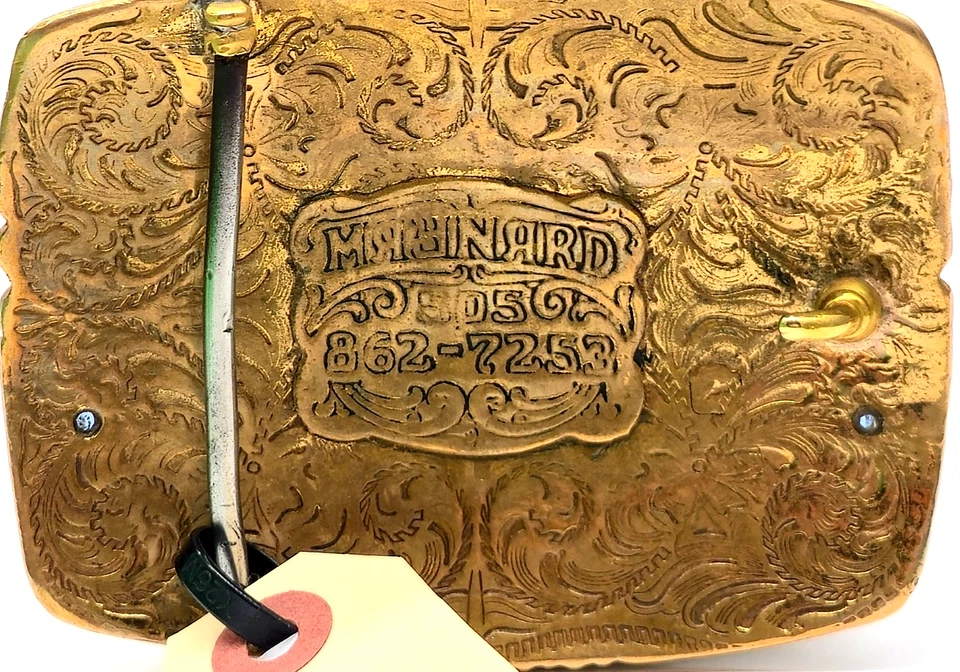 Maynard Snow Up Rodeo Champion 2011 Belt Buckle 2 Stones. Team Roping - Image 4 of 4