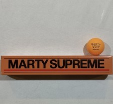 MARTY SUPREME Box of 6 Orange Ping-Pong Balls Exclusive 70mm New York Showing
