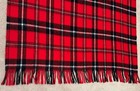 Vtg Red Black Stadium Throw, Wash/Dry Acrylic, Made In Taiwan, 60” x 48”, NICE! — photo 6