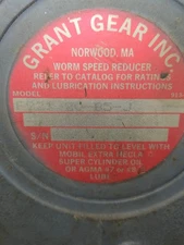 GRANT GEAR SPEED REDUCER, Right Angle, C-Flange, Ratio 20:1