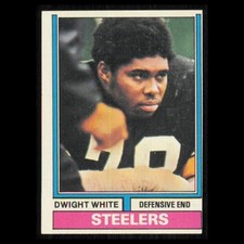 Dwight White #246 1974 Topps Pittsburgh Steelers Football Card NFL NM