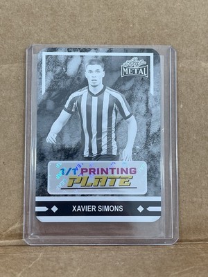 Xavier Simons 2024 Leaf Soccer 1/1 Printing Plate