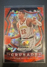 2020-21 Panini Prizm Draft Picks - Crusade Tyrese Haliburton #90 Red Ice...