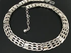 Vintage Necklace SIGNED TRIFARI Silver tone Chain Jewelry lot v