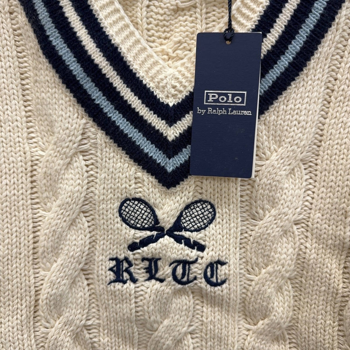 Polo Ralph Lauren Cable Knit Sweater RLTC Tennis Club Cashmere