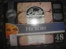 Bradley Smoker Bisquettes for Grilling and BBQ, Hickory , 48 Pack