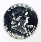 *1955 FRANKLIN PROOF SILVER HALF DOLLAR* *UNCIRCULATED* NR #G3990