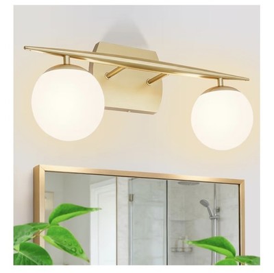 Gold over the mirror/vanity light