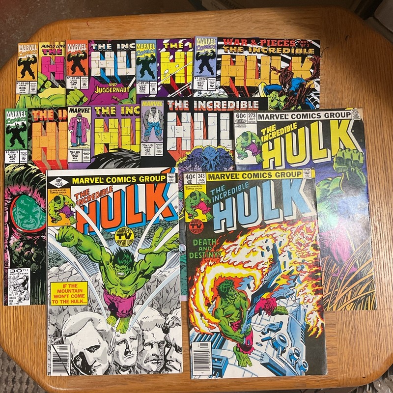 The Incredible Hulk Comic Lot (10) VF To Nm,see Photos.
