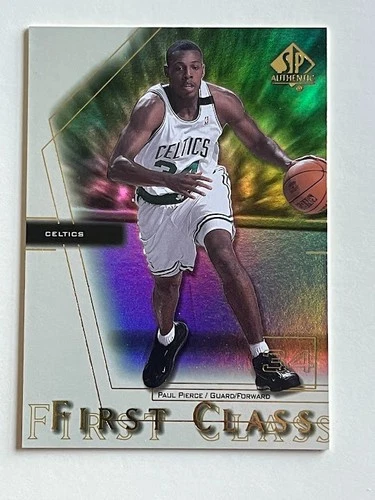 2000-01 SP AUTHENTIC FIRST CLASS PAUL PIERCE # FC6 BOSTON CELTICS HOF