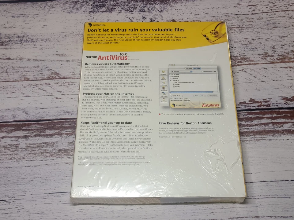 Norton Antivirus 2005 Antispyware CD Mac OS X - Image 2 of 2