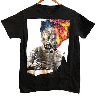 Vibrant Albert Einstein T-Shirt junior's size small