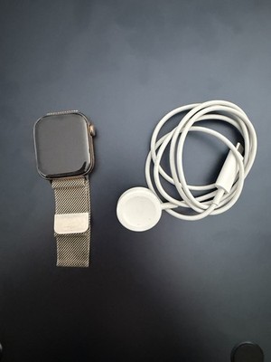 Apple Watch Series 10 (GPS+LTE) 42MM Gold Titanium Case Gold Milanese Loop