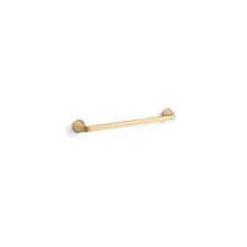 KOHLER Cursiva 18 in. Towel Bar in Vibrant Brushed Moderne Brass K-R26687-2MB