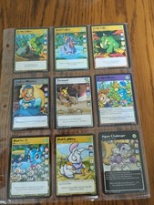 Lot Of 18 Neopets Trading Cards In Binder Sheet NM
