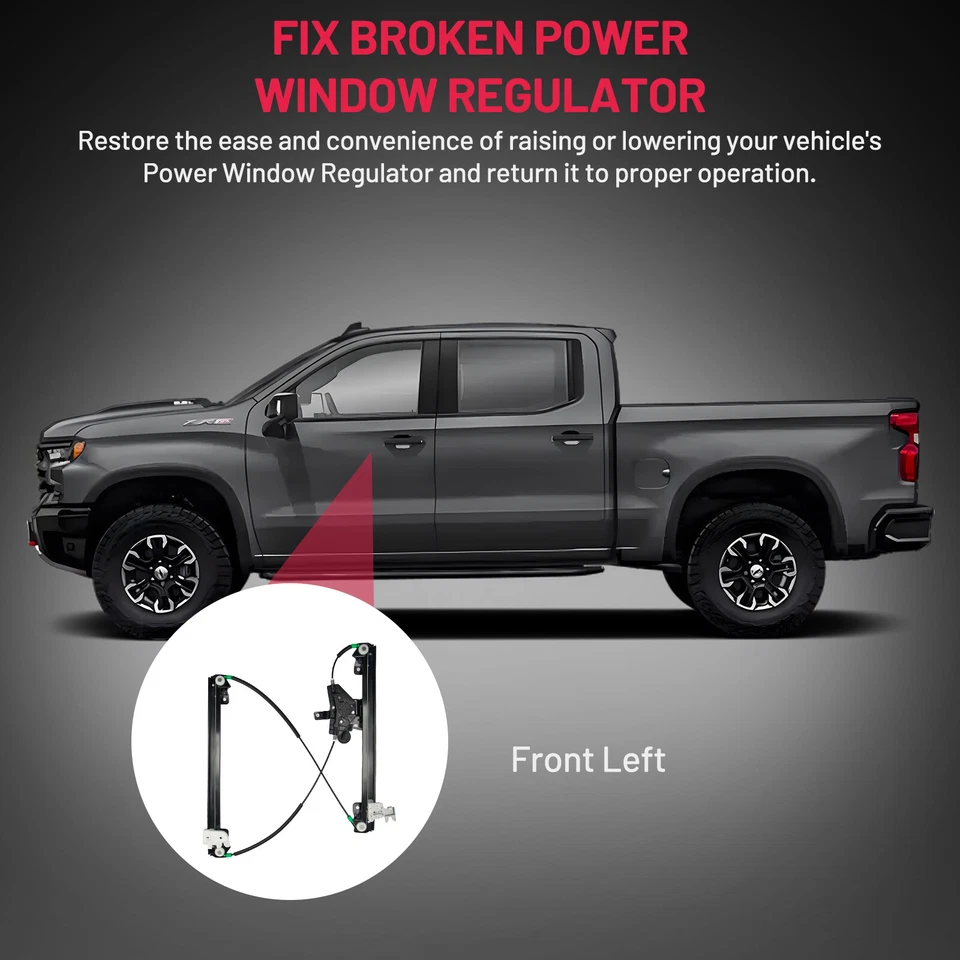 Regulador de ventana eléctrica del lado del conductor delantero con motor para Nissan Pathfinder 2021-2013 Foto 4 de 4