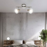 Deckenleuchte Deckenlampe Esszimmerleuchte Kristall 2 Flammig Verstellbar Led