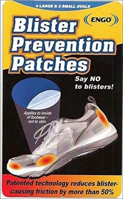 ENGO Blister Prevention Patches Plasters 6 Pack 4 Large Ovals 2 Small Ovals NEW