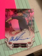 2019 TOPPS HIGH TEK PINK MIKE FOLTNEWICZ AUTOGRAPH 69/75 ~ #HTA-MF