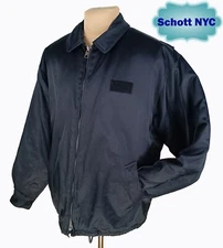 Vintage Schott NYC Mens Black Security Bomber Jacket Type: 978-31 Size XL