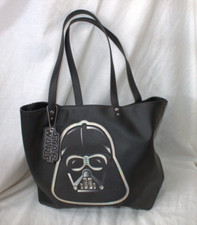 Star Wars Darth Vader Lucasfilm Black Tote Bag Purse Handbag W Extras Rare