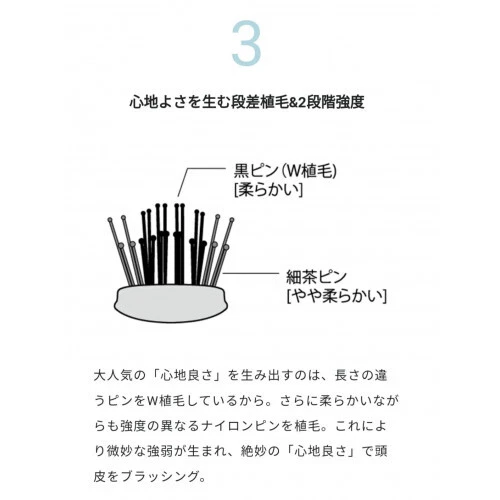 S Heart S Scalp Brush Plus Short Silver New Scalp massage Effective brushing - Image 4 of 4