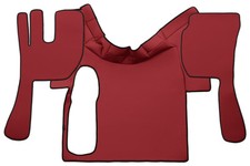 Tischläufer Aus Glattem Rotem Kunstleder Für VOLVO FH Von 2002 Bis 2012 MANUAL 2