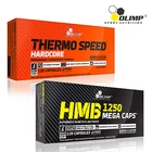 Thermo Speed Hardcore + HMB 60-180 Caps. Thermogenic Fat Burner Anticatabolic