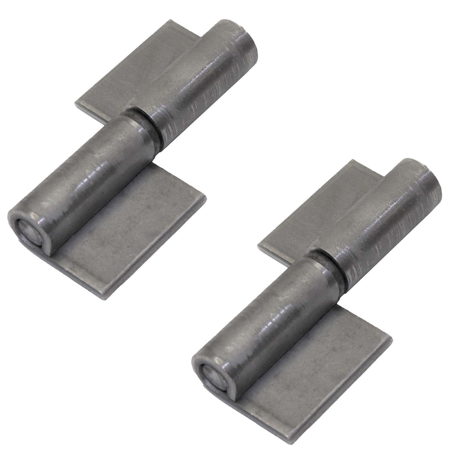 2 x Lift Off Weldable Hinges 30 x 80 mm Weld On Steel Leaf Heavy Duty