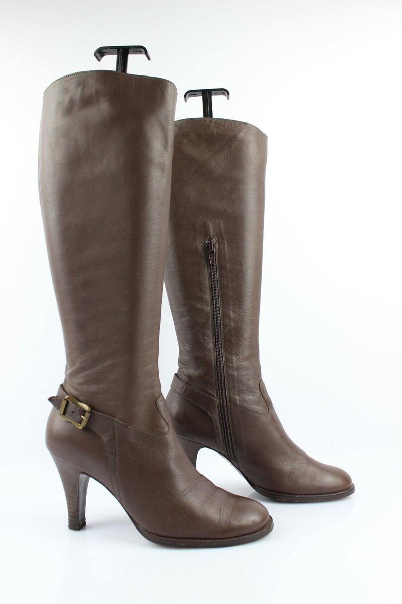 Yin Boots All Leather Brown T 37 Very Good Condition