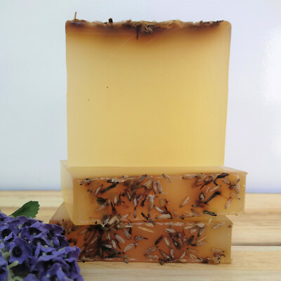 Bio Lavendel Seife Bar - natürliche handgemachte vegane Haut- und Haarpflege
