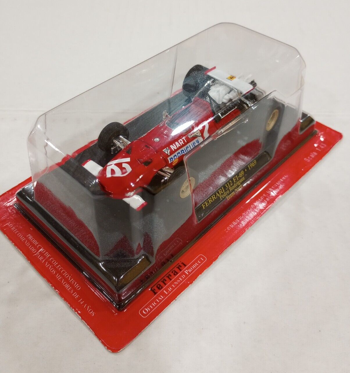 Hachette 1/43 Ferrari 312 F1-69 - 1969 Pedro Rodriguez, Team NART