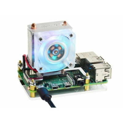 ICE Tower CPU Cooling Fan for Raspberry Pi 4B/3B+/3B Super Heat Dissipation