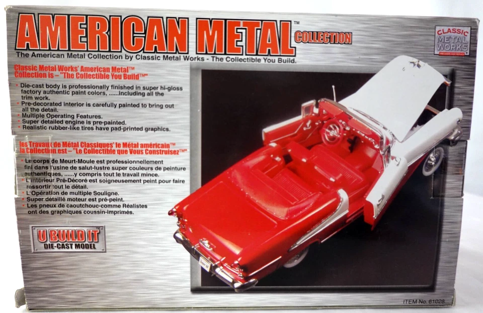 Classic Metal Works 1955 Oldsmobile Super 88 Die Cast Model Kit 1.26 *Rare - Image 2 of 4