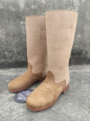 M39 German Jack Natural Leather Boot With Hobnails And Iron Heel. Jack Boot