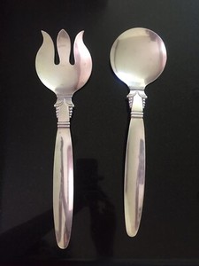 Very Rare Antique Winthrop Salad Serving Set