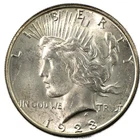 1923-S San Francisco Peace Silver Dollar $1 Brilliant Uncirculated BU+