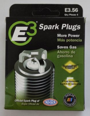 4 Pack E3 Spark Plugs E3.56 - New Replaces ZFR6U11, ZFR6K13, ZFR6K11, ZFR6J11...