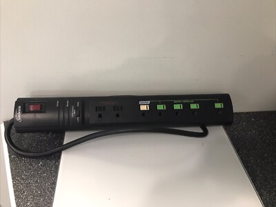 Power Strip 7 Outlet W/ Surge Protector Sunbeam (2x Always On-5x Master Control)