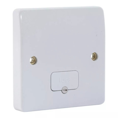2x (zwei) MK K337 WHI Sicherungsanschlusseinheit optional Kabeleinführung Logic Plus 13A  