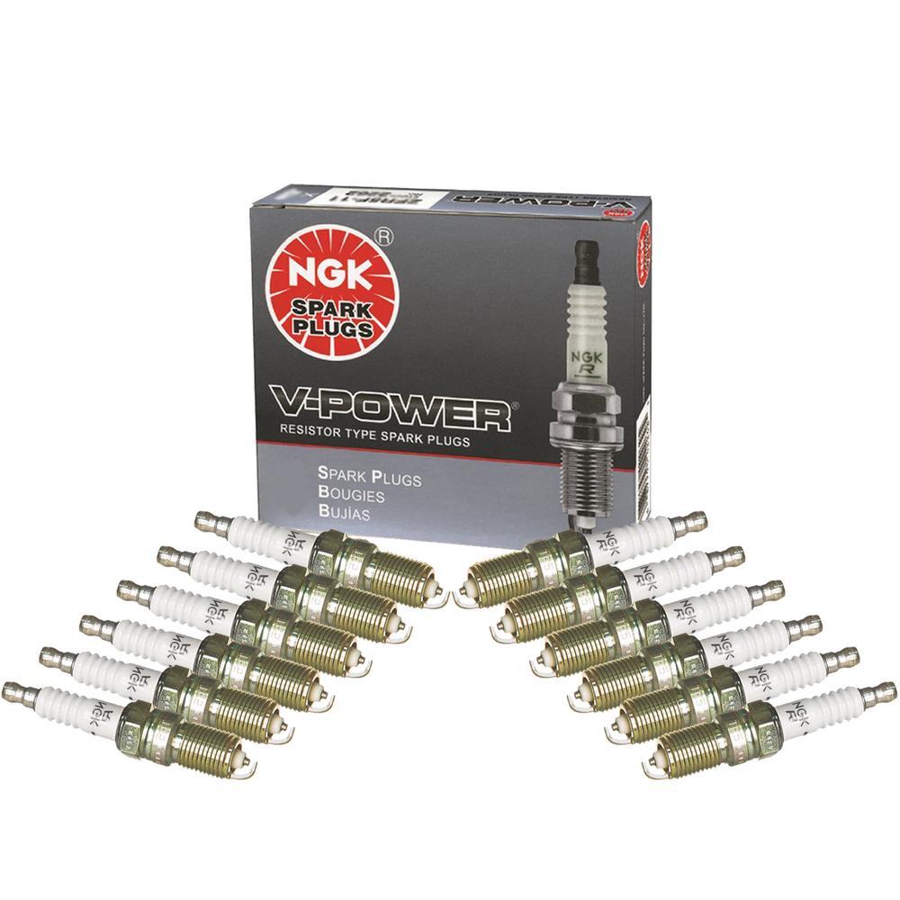 NGK Spark Plug Set 12 Pieces V-Power Gap 0.040