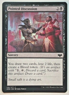 mtg card discussion 4x Pointed Discussion ~ Near Mint Innistrad: Crimson Vow MTG Magic x4 4  Ultimate