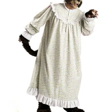 Vintage InCharacter Big Bad Wolf Granny Floral Nightgown Adult Costume Size L