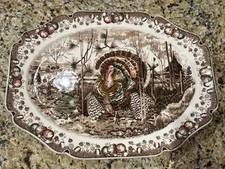 His Majesty Turkey Platter Johnson Brothers - England Huge 20.5” x bit over 16”
