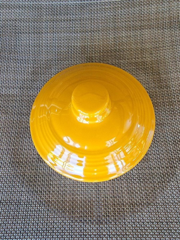 FIESTA 75th Anniversary Marigold - Medium Canister LID ONLY* - PERFECT condition