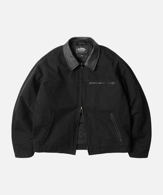 Frizmworks HEAVY CANVAS DESTROYED WORK JACKET - Black/Men/S~L