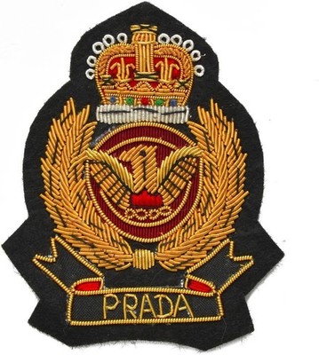 Gold Bullion Wire Embroidered Badges, Sew-on Applique Patch  DJ-0001