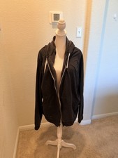 Eddie Bauer Black hooded zip-up sweatshirt